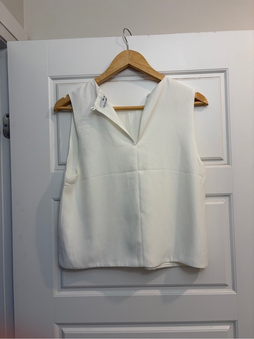 Sleeveless Cream Women's Blouse